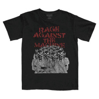 Rage Against The Machine Tričko Crowd Masks Unisex Black