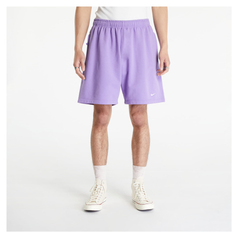 Nike Solo Swoosh Men's French Terry Shorts Space Purple/ White