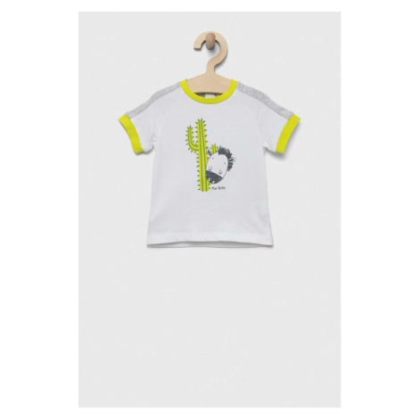 Bavlněné dětské tričko Birba&Trybeyond bílá barva