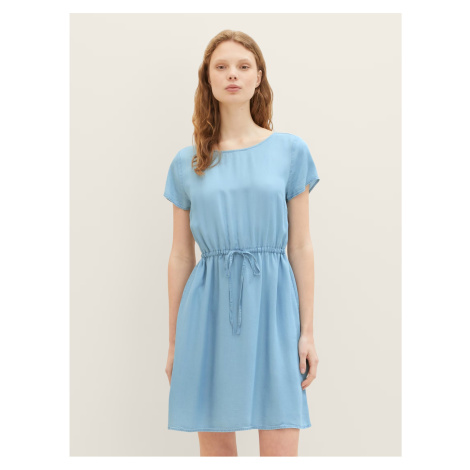 Světle modré dámské šaty Tom Tailor Denim