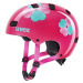 UVEX Kid 3 Pink Flower Dětská cyklistická helma