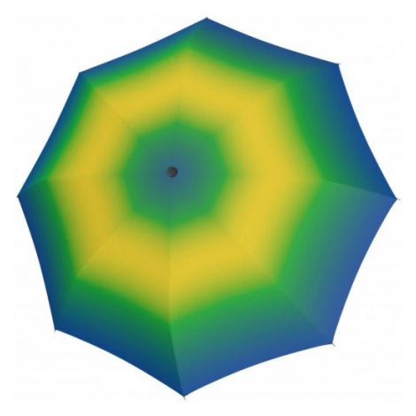 Zelený duhový automatický skládací dámský deštník Deeann Doppler