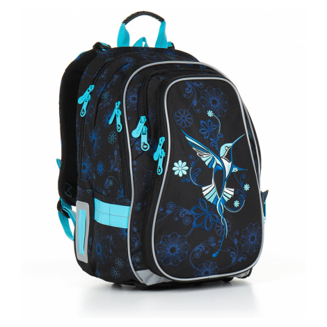 Školní batoh s kolibříkem Topgal CHI 882 A - Black