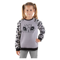 Denokids Leopard Plush Girl's Sweatshirt