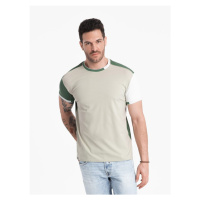 Ombre Clothing Atraktivní zelené tričko V5 TSCT-0176