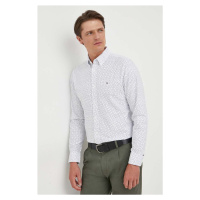 Košile Tommy Hilfiger bílá barva, regular, s límečkem button-down