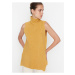 Žlutá dámská svetrová vesta s příměsí vlny Trendyol