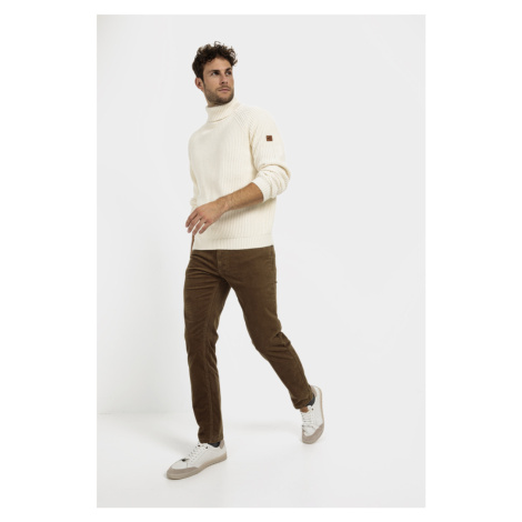 Fialové pánské casual kalhoty