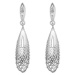 Hot Diamonds Elegantní stříbrné náušnice s diamanty Quest Filigree Teardrop DE655