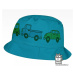 Bavlněný letní klobouk Dráče - Mallorca 07, tyrkysová, auta Barva: Tyrkysová