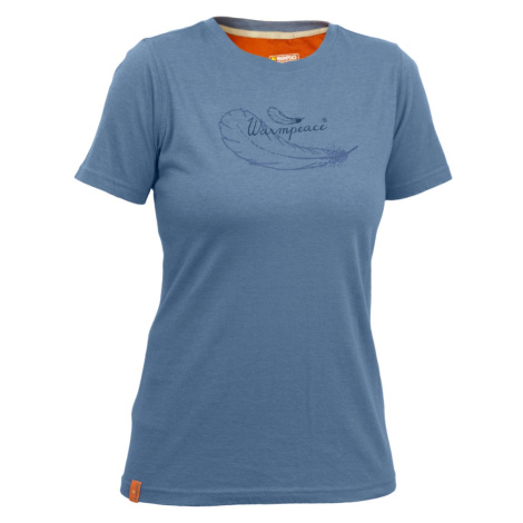 Dámské triko s krátký rukávem Warmpeace Lynn Lady Blue