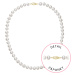 Evolution Group Perlový náhrdelník z říčních perel se zapínáním ze 14 karátového zlata 922003.1/