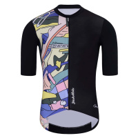 HOLOKOLO Cyklistický dres s krátkým rukávem - ESCAPE ELITE - černá/vícebarevná