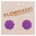 HORSEFEATHERS Flowerski náušnice - lavender PURPLE