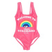 Dámské růžové plavky Rainbow Chiara Ferragni 19PE-CFB017 ROSSO/RED