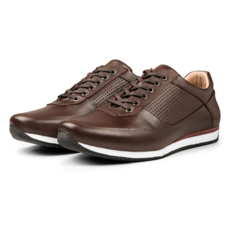 Ducavelli Showy Genuine Leather Men's Casual Shoes, Casual Shoes, 100% Leather Shoes, All Season
