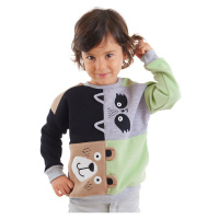 Denokids Raccoon And Bear Boy Colorful Sweatshirt