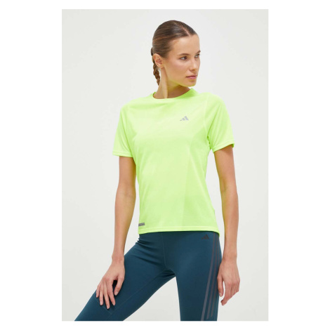 Běžecké tričko adidas Performance Ultimate zelená barva