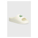 Pantofle Lacoste Serve 2.0 Synthetic dámské, béžová barva, na platformě, 46CFA0028