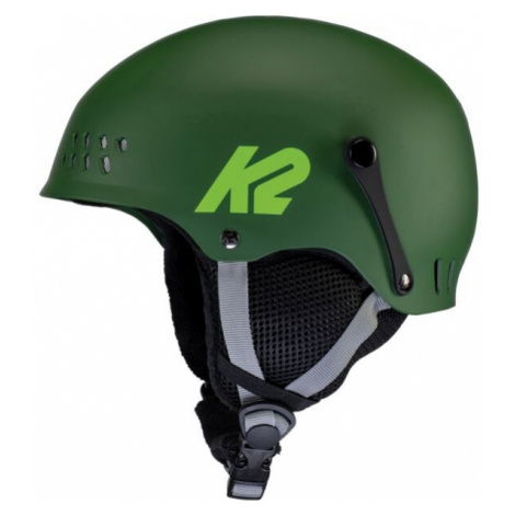 K2 ENTITY Dětská lyžařská helma, tmavě zelená, velikost