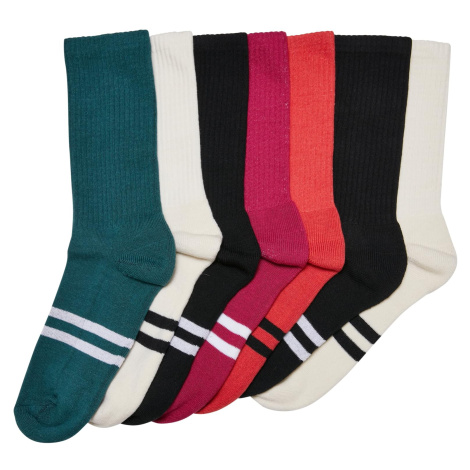Ponožky s dvojitým proužkem 7-balení zimní barvy Urban Classics