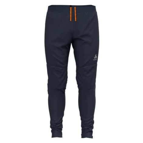 Odlo ZEROWEIGHT WARM Pánské zimní běžecké kalhoty, tmavě modrá, velikost