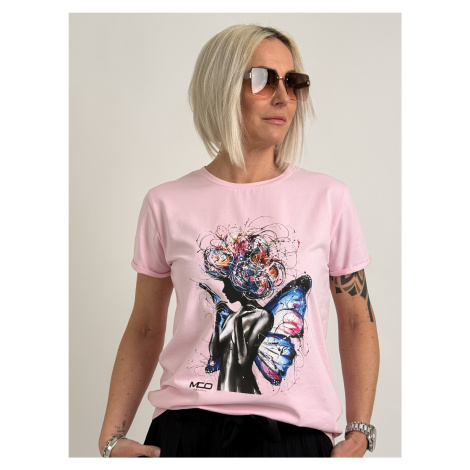 Růžové triko FLOW Miss City official