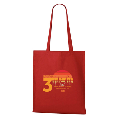 DOBRÝ TRIKO Bavlněná taška s potiskem k narozeninám 30 let myslivost Barva: Červená