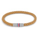 Tommy Hilfiger Světle hnědý kožený náramek pro muže Infinity 2790461