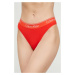 Tanga Calvin Klein Underwear červená barva