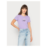 Tommy Jeans dámské světle fialové triko