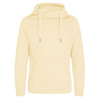 Just Hoods Robustní unisex mikina klokanka bez zipu se zkříženým límcem