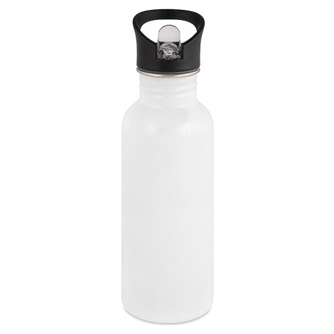 AveTech Bílá nerezová sportovní lahev na vodu 600 ml