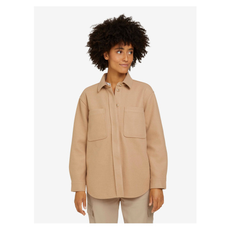 Béžová dámská košilová bundaTom Tailor - Dámské