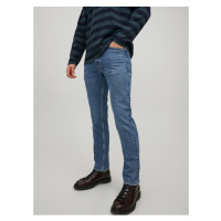 Modré pánské slim fit džíny Jack & Jones Clark - Pánské