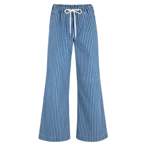 BONPRIX široké kalhoty v riflovém vzhledu Barva: Modrá, Mezinárodní