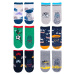 Yoclub Chlapecké bavlněné ponožky proti uklouznutí ABS vzory barvy 6-pack SKA-0002C-AA0A-001 Víc