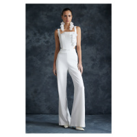 Trendyol Bridal Ecru Woven Trousers