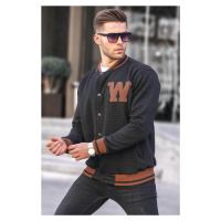 Madmext Black Quilted Patterned Men's Bomber Jacket 6035