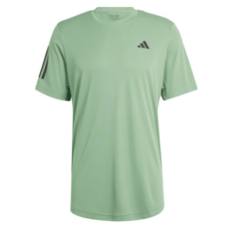 adidas CLUB 3-STRIPES TENNIS TEE Pánské sportovní triko, zelená, velikost