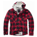 Brandit / Lumberjacket hooded red/black