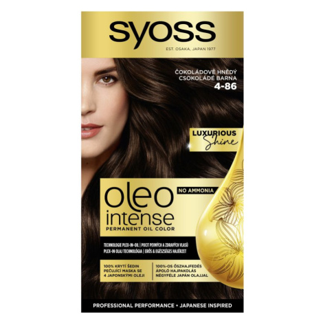 Syoss Oleo Intense Barva na vlasy 4-86 čokoládově hnědá 50 ml