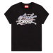 Tričko diesel t-sli-l4 t-shirt černá