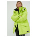 Bunda Rains 15010 Block Puffer Jacket zelená barva, zimní, oversize