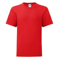 Red children's t-shirt in combed cotton Fruit of the Loom