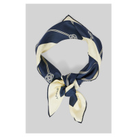 ŠÁTEK GANT MONOGRAM STRIPED SILK SCARF modrá