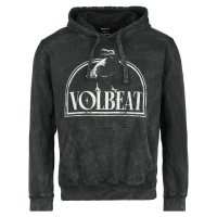 Volbeat Skull Raven Mikina s kapucí antracitová