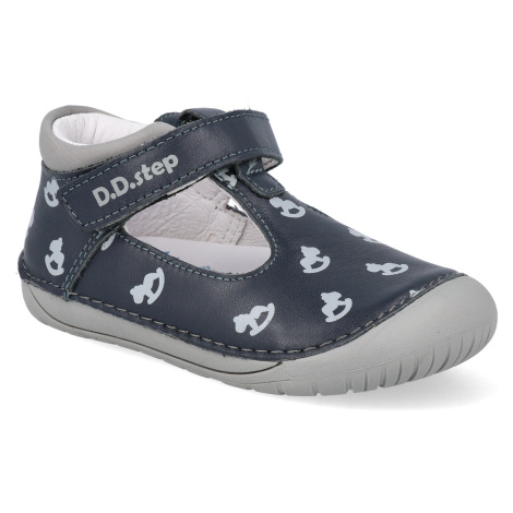 Barefoot dětské sandály D.D.step - H070 41464A tmavě modré