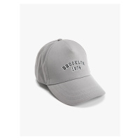 Koton Cap Hat Motto Embroidered Cotton