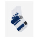 Sada dvou párů pánských sportovních ponožek v bílé a modré barvě DIM SPORT CREW SOCKS MEDIUM IMP